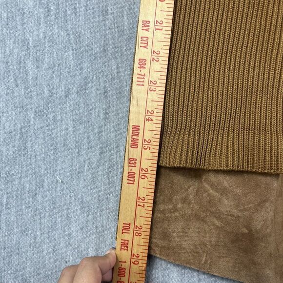 Línea By Louis Dell’Olió 100% Suede Jacket Tan Button Up Size 1X - Picture 14 of 14